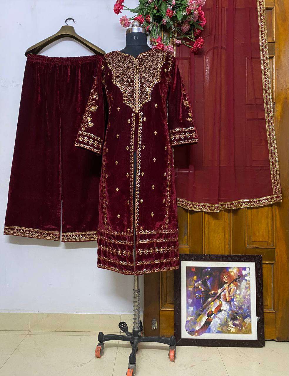 1151 Colors Heavy Velvet Sequence Embroidery Salwar Suits Wholesale catalog