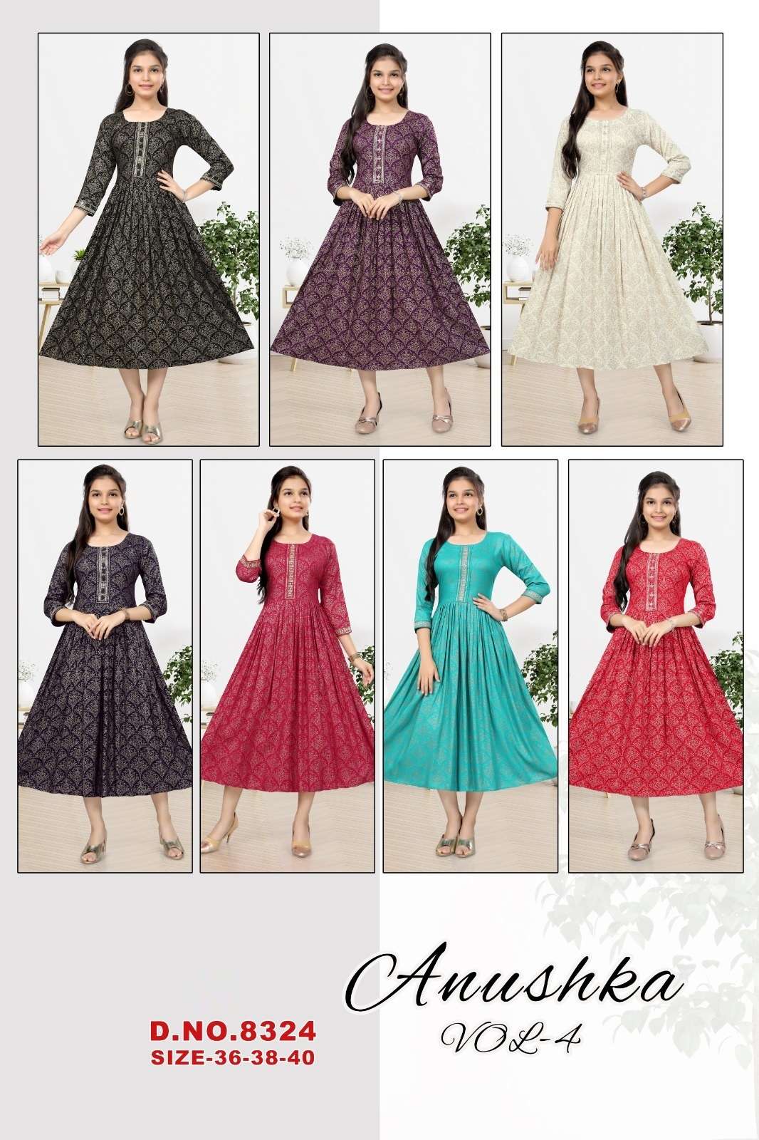 Anushka Vol 4 Rayon Printed Kids Wear Kurti Wholesale catalog