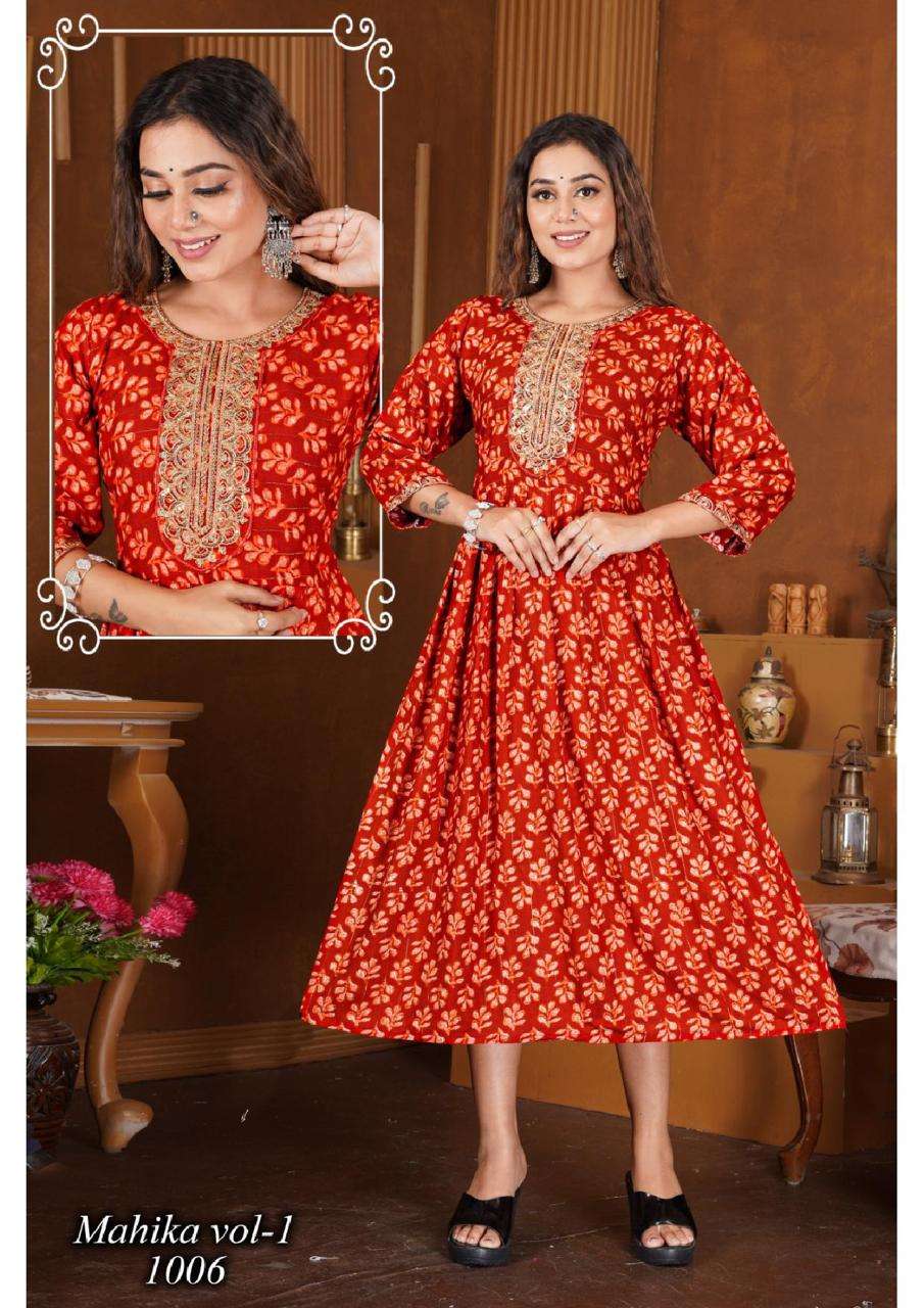 BEAUTY QUEEN MAHIKA VOL.1 Kurti Wholesale catalog