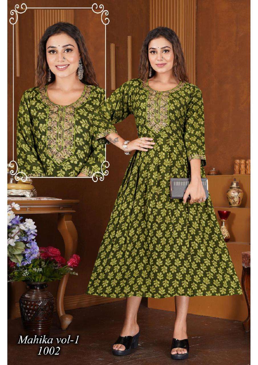 BEAUTY QUEEN MAHIKA VOL.1 Kurti Wholesale catalog