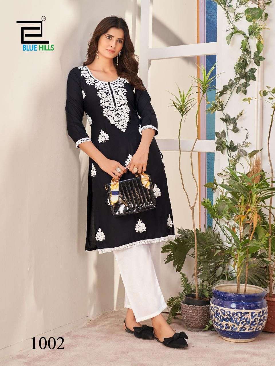 Blue Hills Nawab Rayon Designer Only Kurti Wholesale catalog