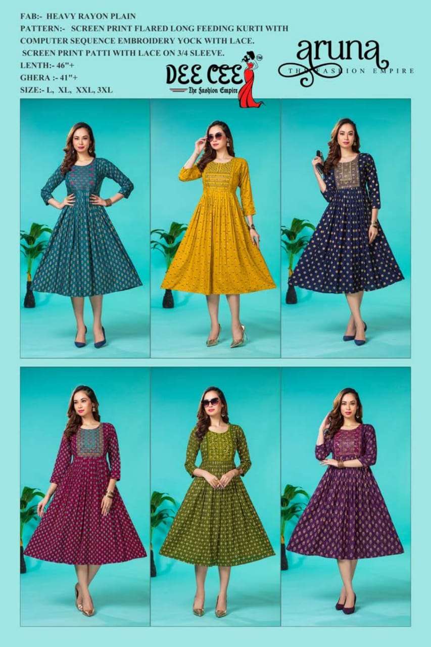 DEECEE ARUNA Kurti Wholesale catalog
