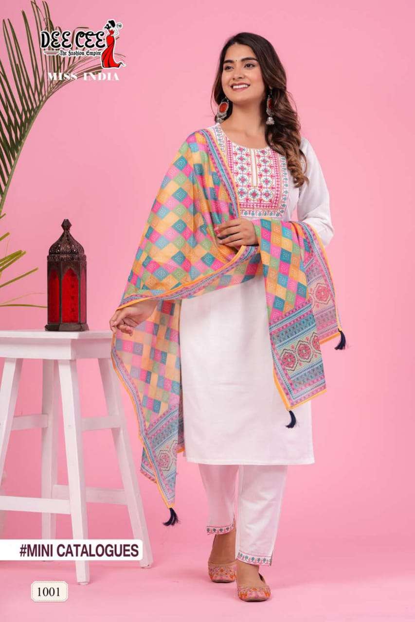 DeeCee MISS INDIA Kurti Wholesale catalog