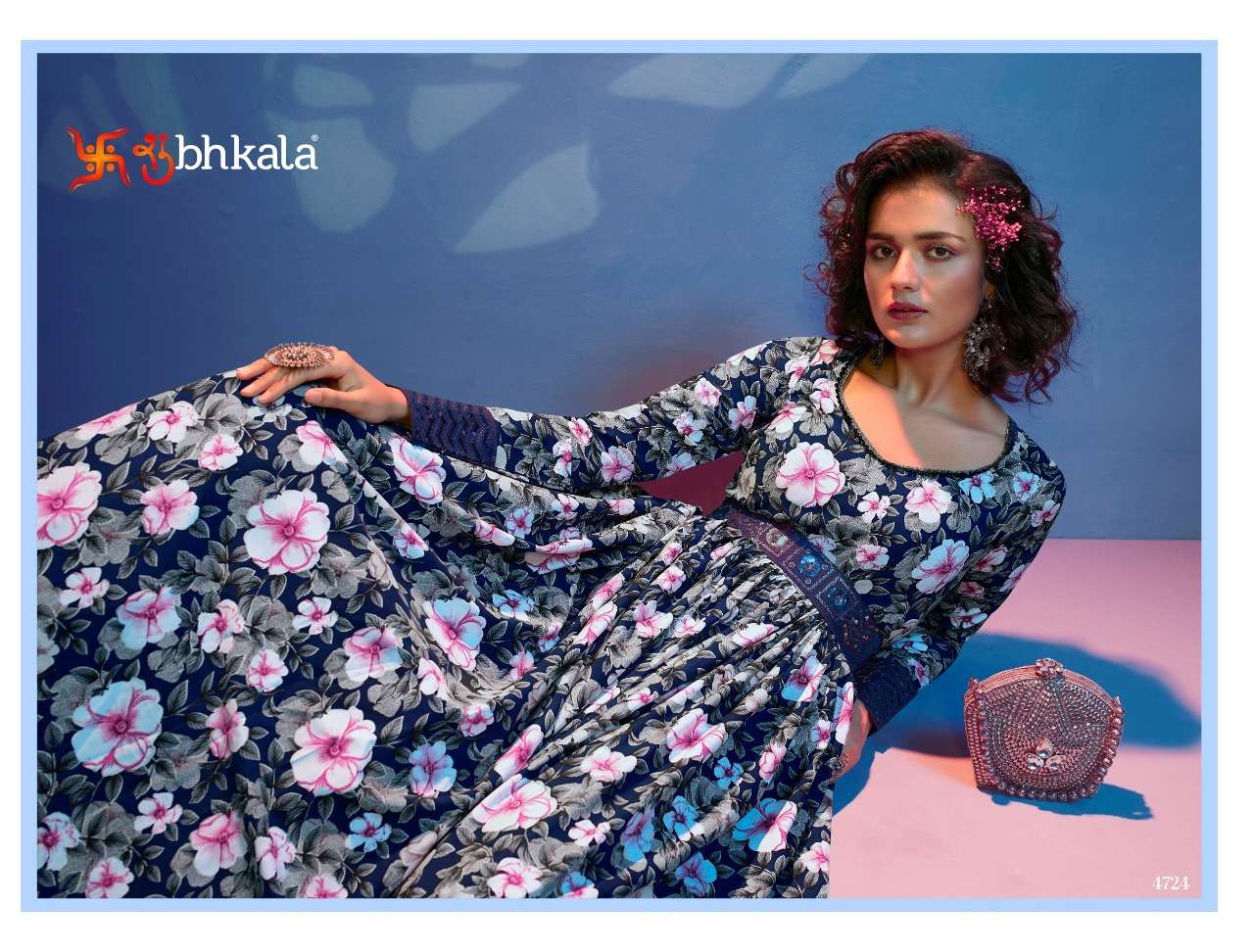 FLORY VOL. 19 Printed Long Anarkali Gown Kurti Wholesale catalog