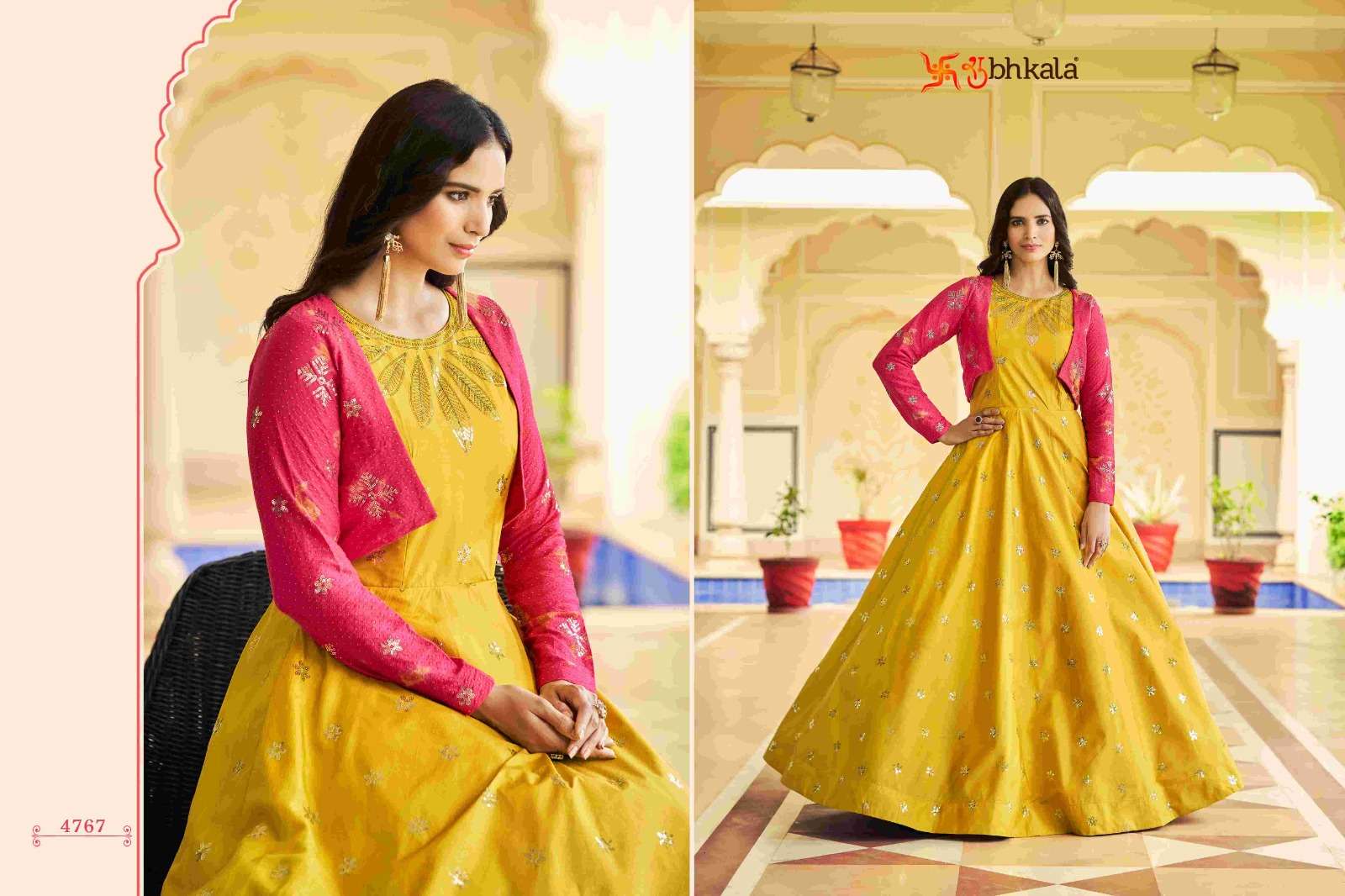 FLORY VOL. 22 Sequince Embroidered Work Anarkali Gown Kurti Wholesale catalog