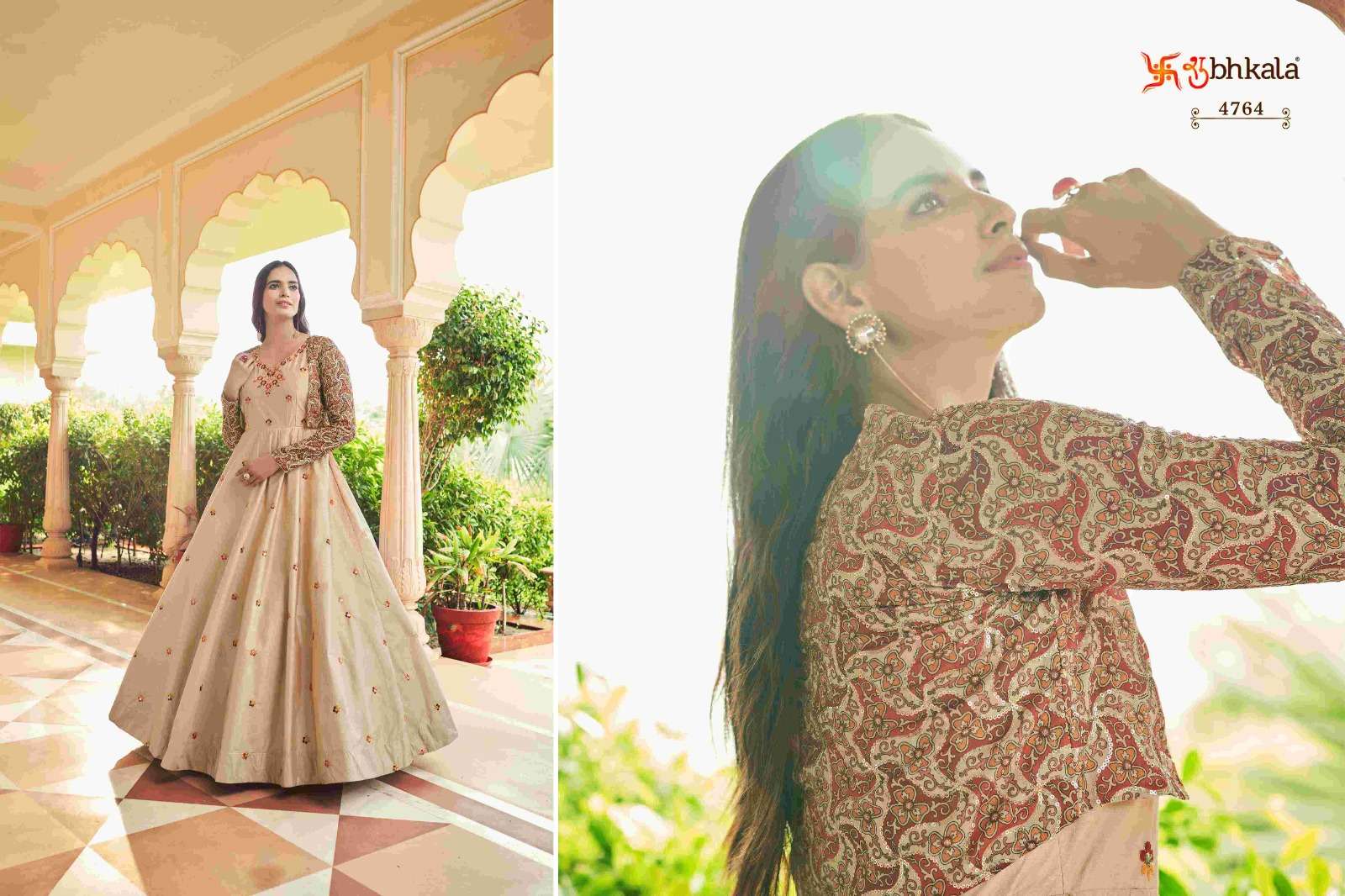 FLORY VOL. 22 Sequince Embroidered Work Anarkali Gown Kurti Wholesale catalog