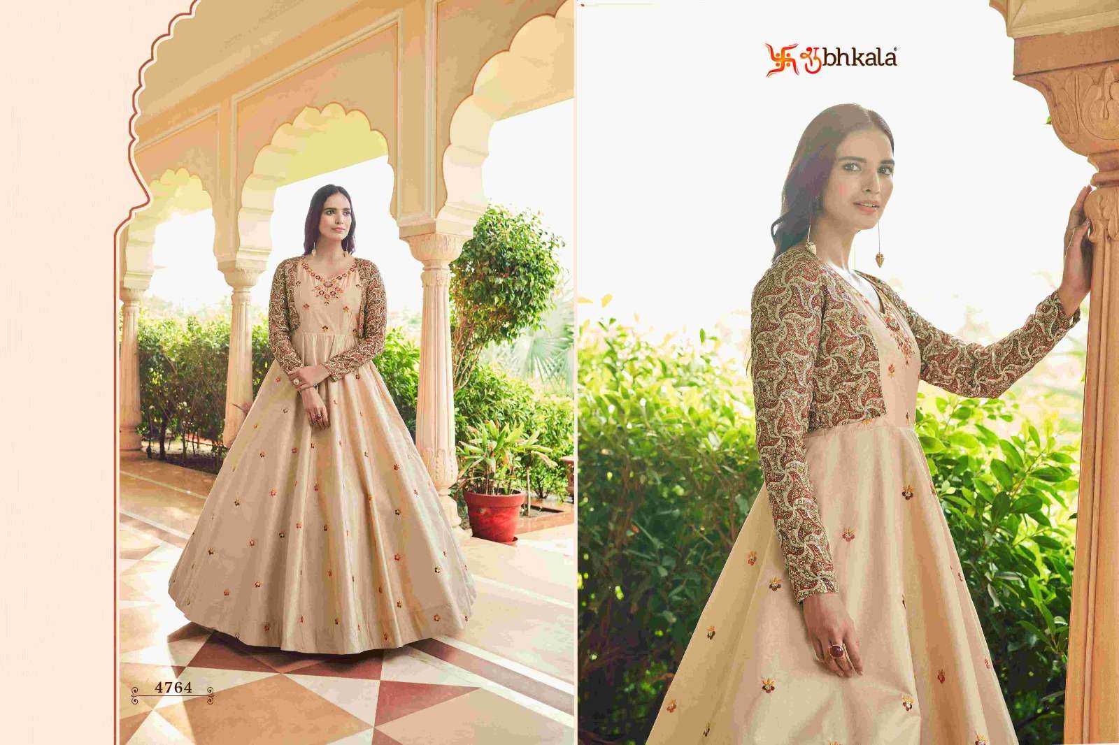 FLORY VOL. 22 Sequince Embroidered Work Anarkali Gown Kurti Wholesale catalog
