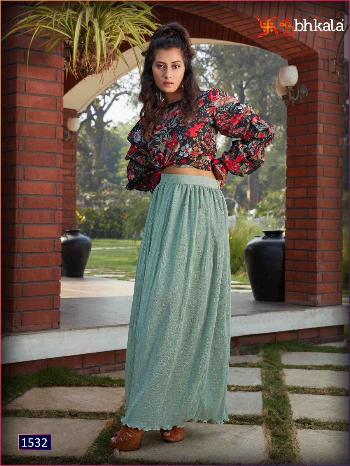 FRILL & FLARE VOL. 2 DESIGNER CROPTOP Kurti Wholesale catalog