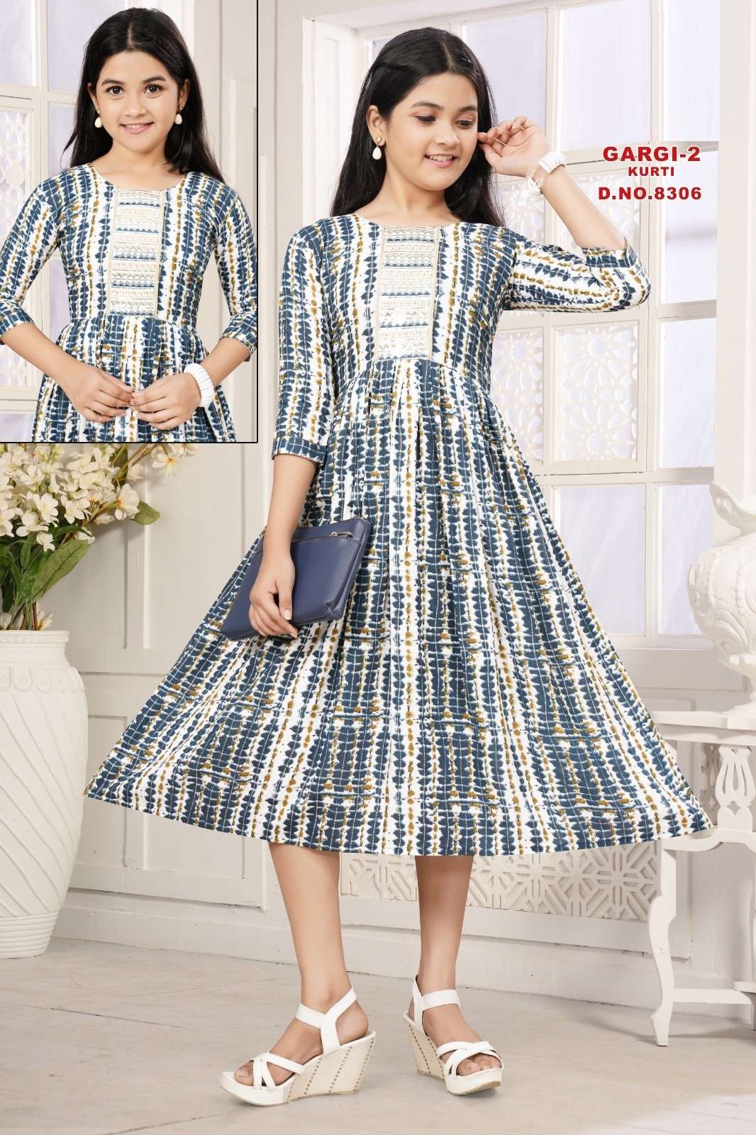 Gargi 2 Rayon Printed Kids Wear Kurti Wholesale catalog