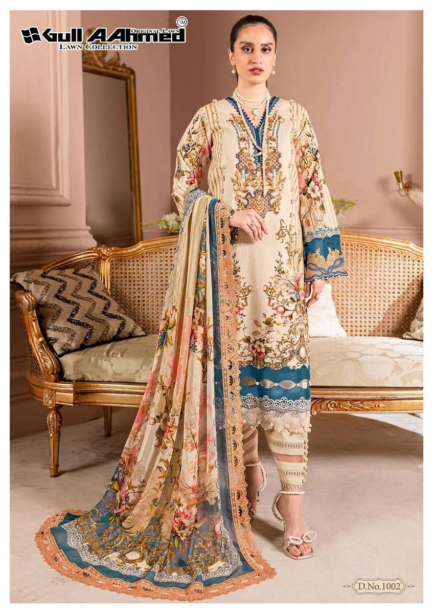 Gull Aahmed Azure – Dress Material - Wholesale Catalogs