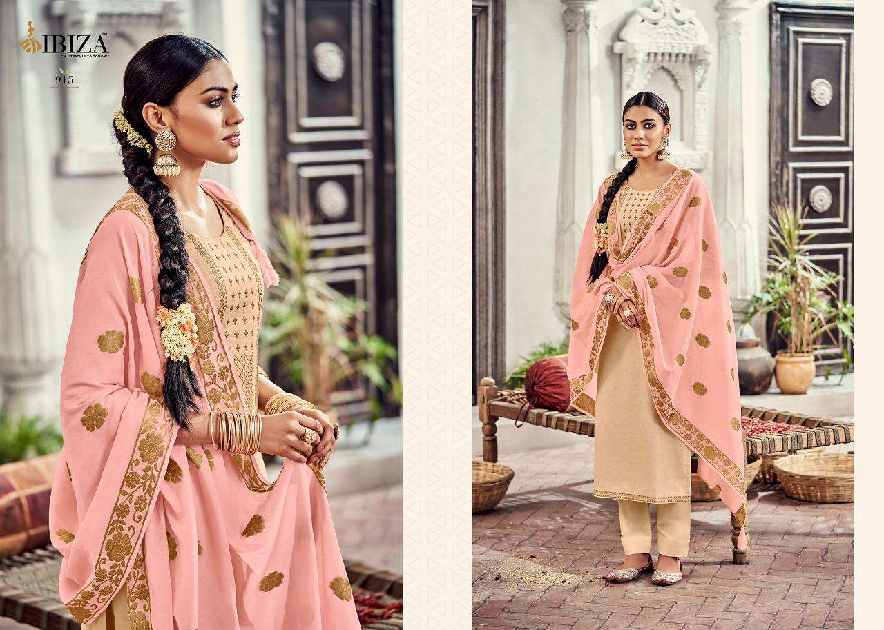 Ibiza Leaflet Lawn Cotton Designer Salwar Suit Wholesale catalog