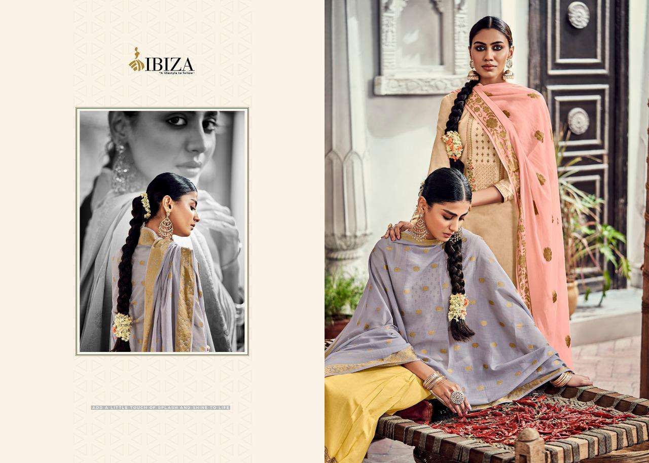 Ibiza Leaflet Lawn Cotton Designer Salwar Suit Wholesale catalog