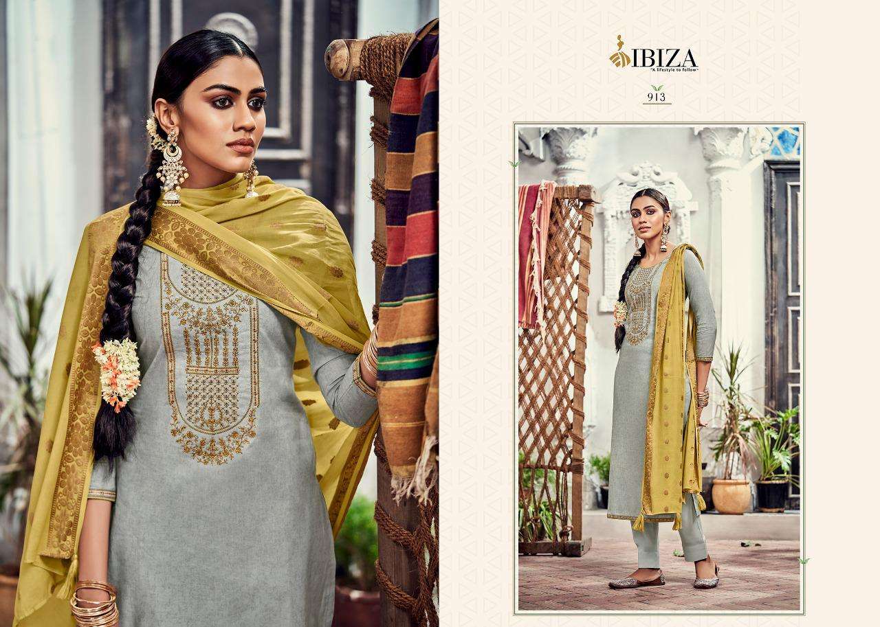 Ibiza Leaflet Lawn Cotton Designer Salwar Suit Wholesale catalog