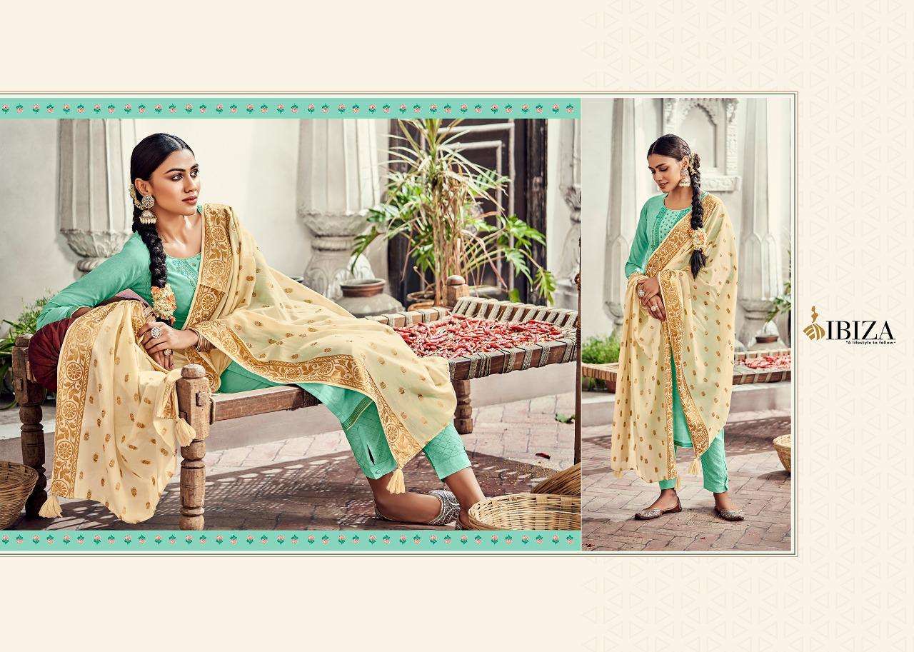 Ibiza Leaflet Lawn Cotton Designer Salwar Suit Wholesale catalog