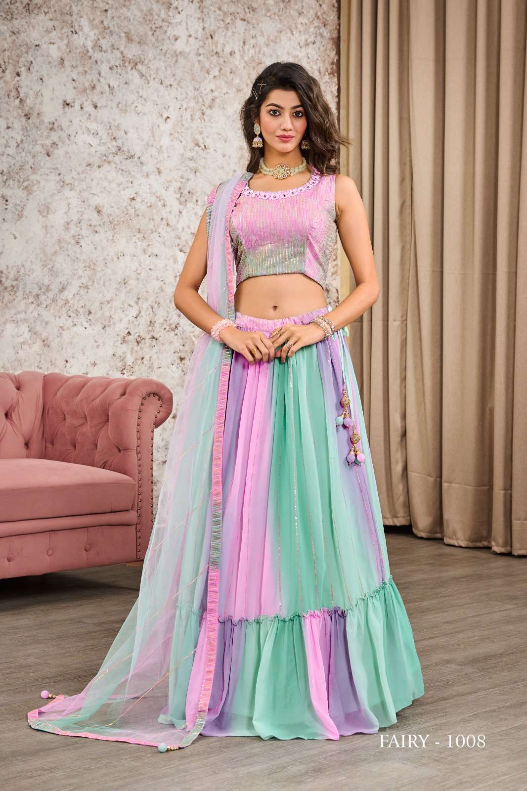 Jivora Fairy Exclusive Fancy Crop Top Lehenga Choli Wholesale catalog