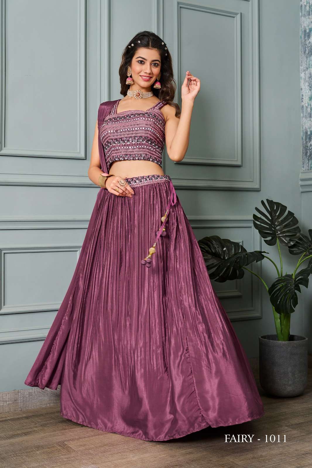 Jivora Fairy Exclusive Fancy Crop Top Lehenga Choli Wholesale catalog