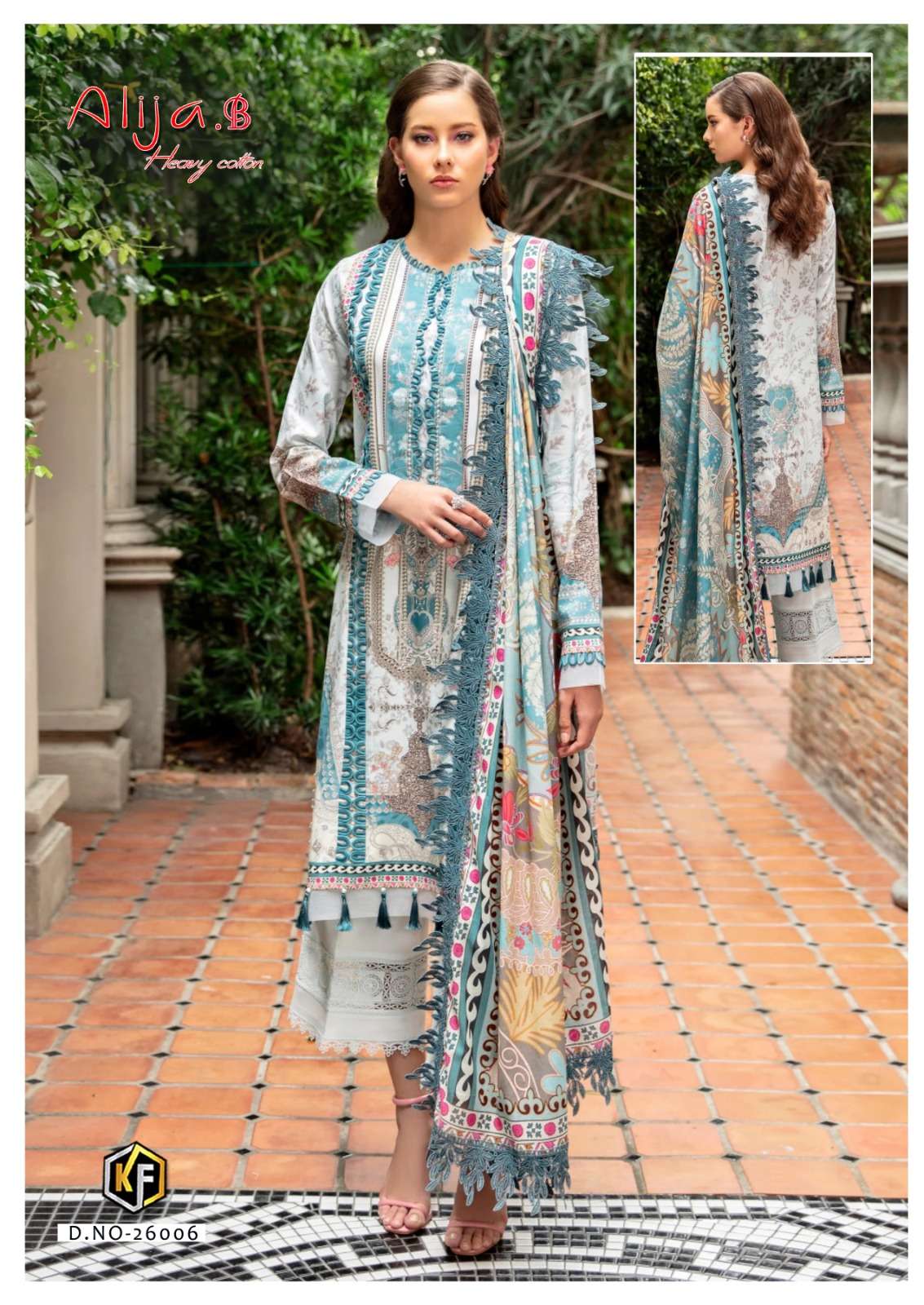 Keval Alija B Vol 26 Karachi Cotton Dress Material Wholesale catalog