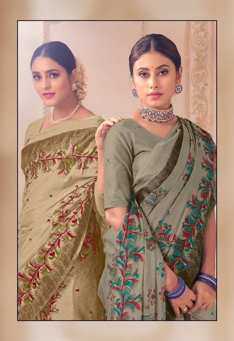 Lakhani Brush Print -Cotton Saree -Wholesale Catalog