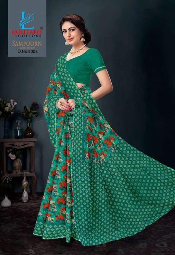 Lakhani Sampoorn -Cotton Saree -Wholesale Catalog