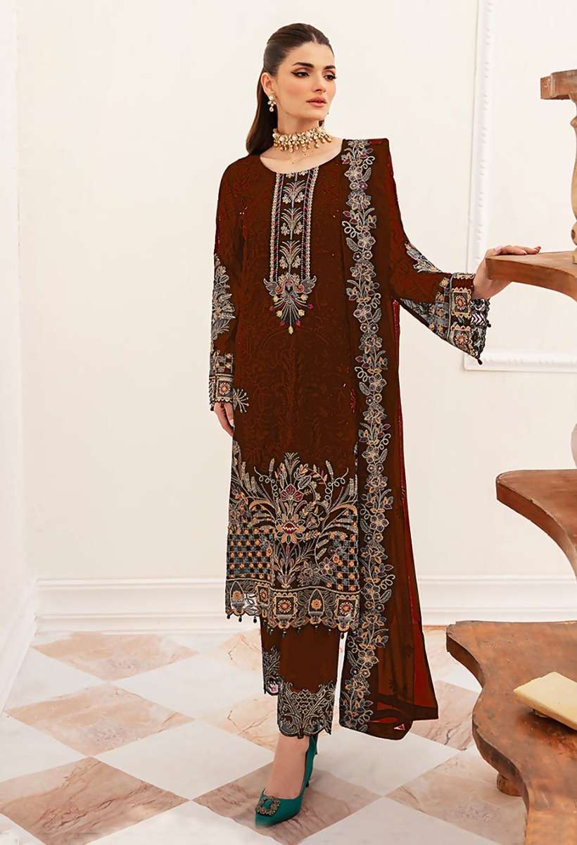 Libas 2009 Faux Georgette Pakistani Suits Wholesale catalog