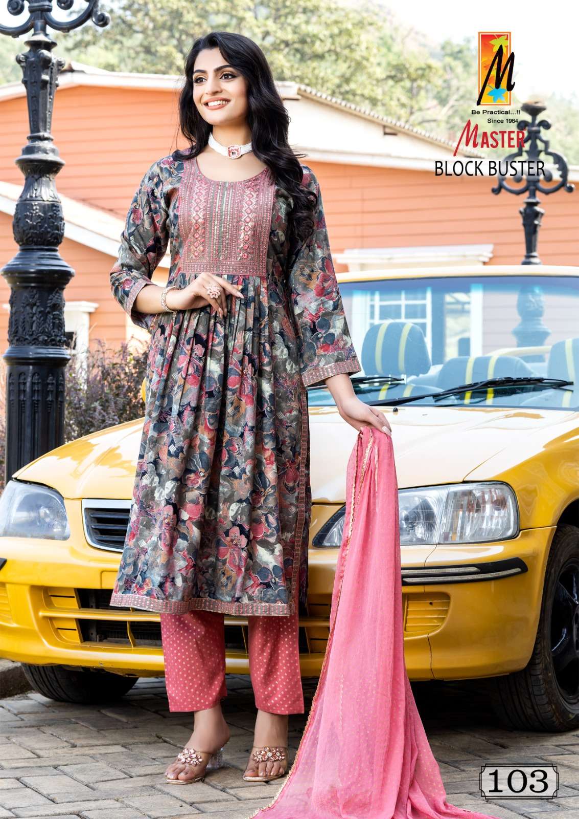 MASTER BLOCK BUSTER RAYON FOIL PRINT Kurti Wholesale catalog