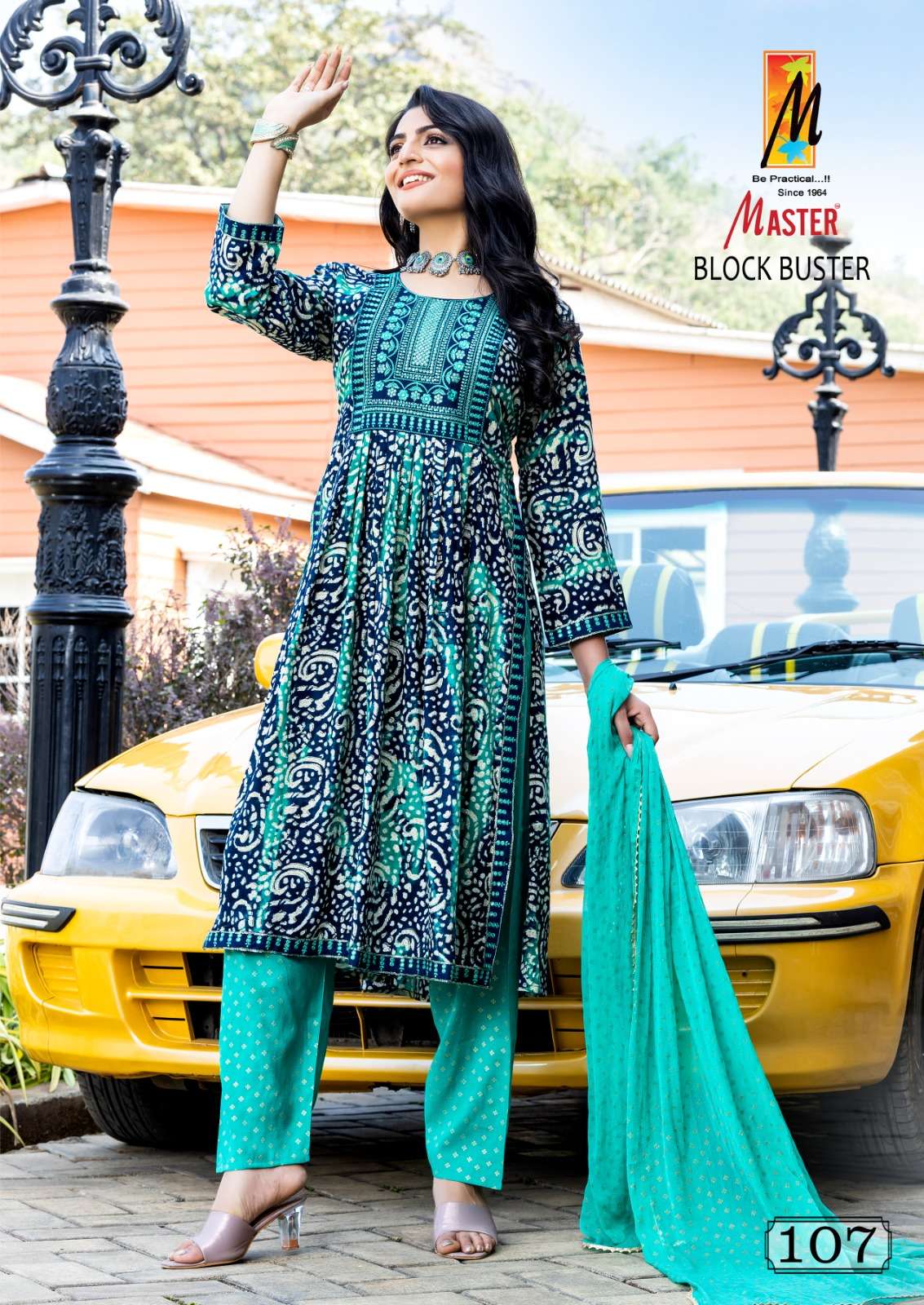 MASTER BLOCK BUSTER RAYON FOIL PRINT Kurti Wholesale catalog