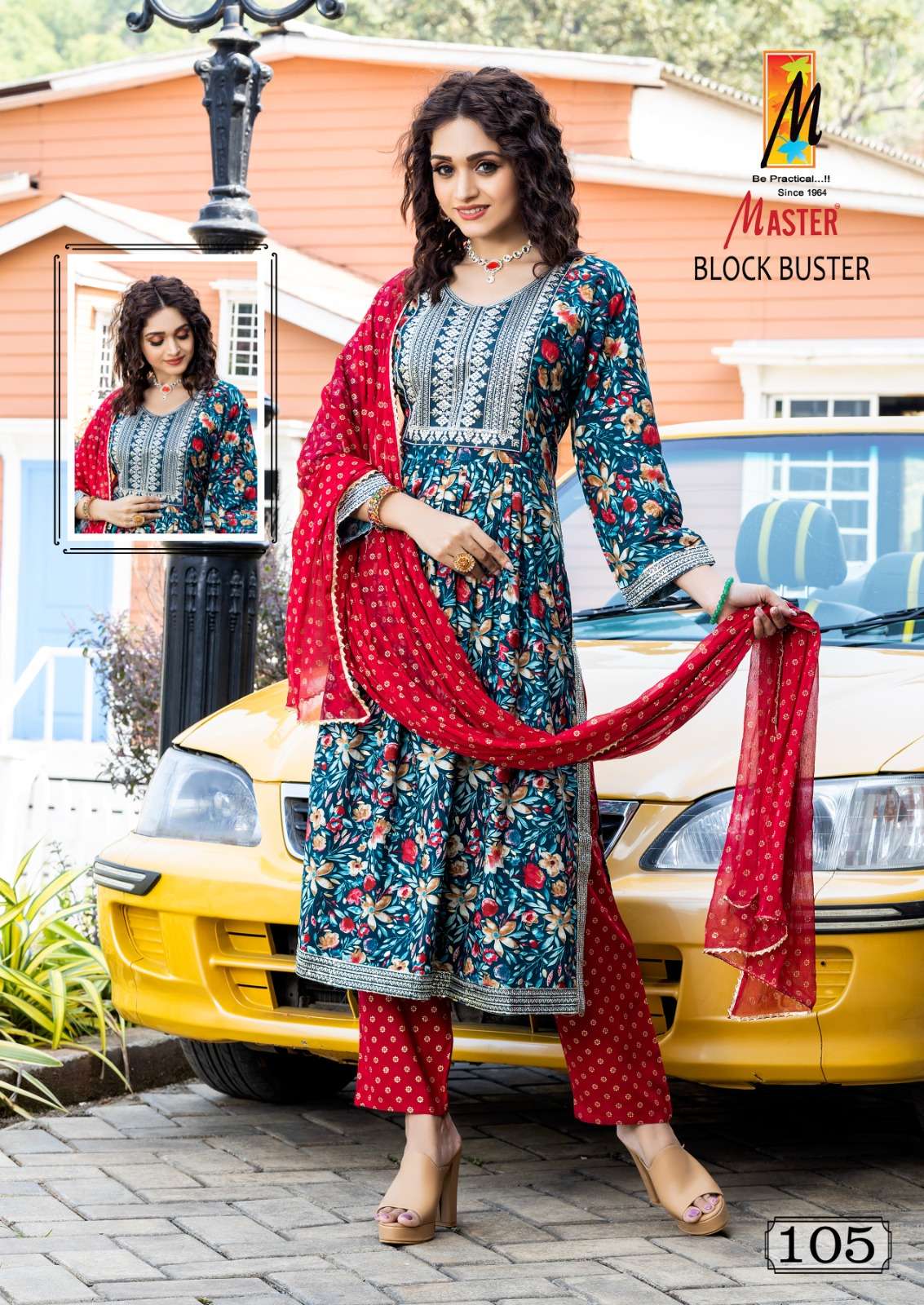MASTER BLOCK BUSTER RAYON FOIL PRINT Kurti Wholesale catalog