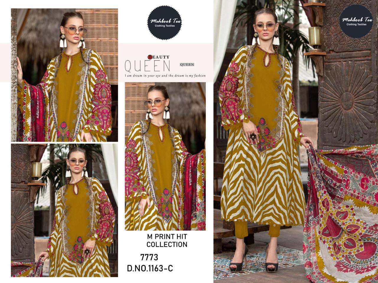 Mehbbob Tex 1163 Chiffon Dupatta Pakistani salwar Suits Wholesale catalog