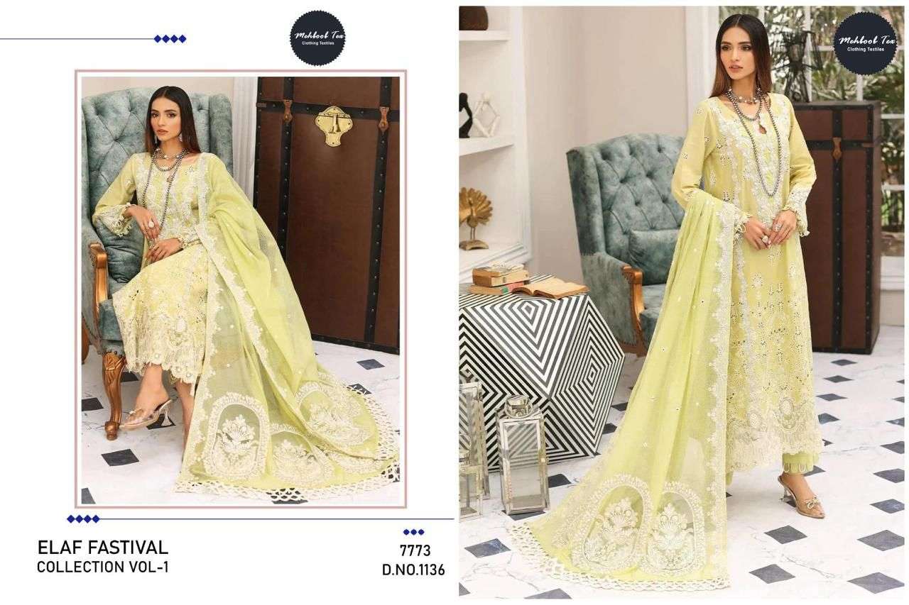 Mehboob Tex Elaf Fastival Vol 1 Pakistani Suits Wholesale catalog