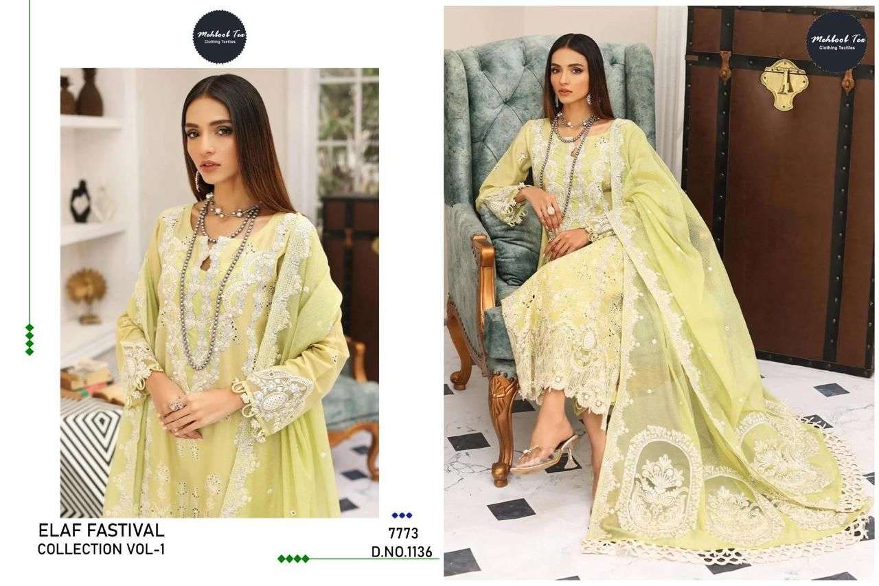 Mehboob Tex Elaf Fastival Vol 1 Pakistani Suits Wholesale catalog