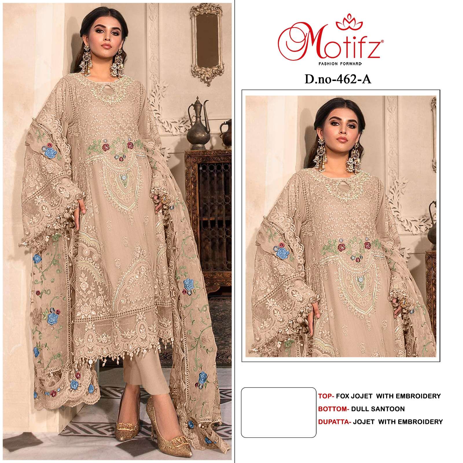 Motifz 462 A To D Georgette Salwar Kameez Wholesale catalog