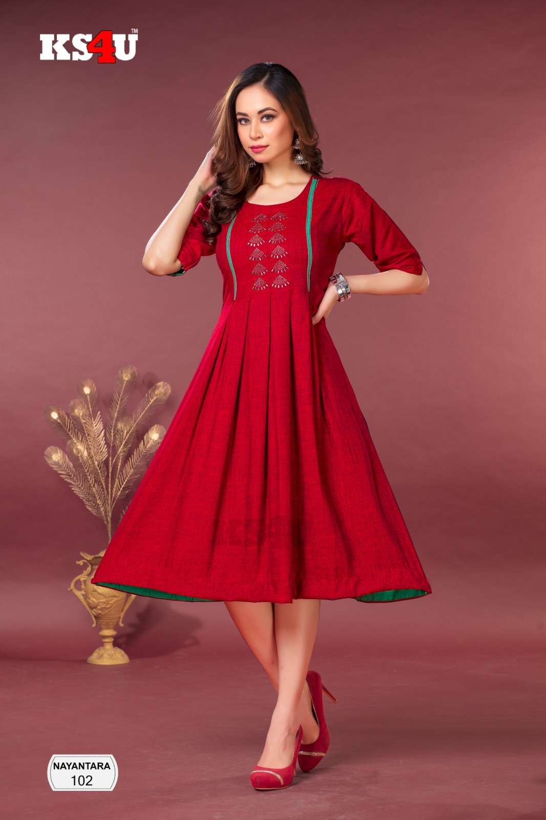 NAYANTARA GHERA TOP Kurti Wholesale catalog