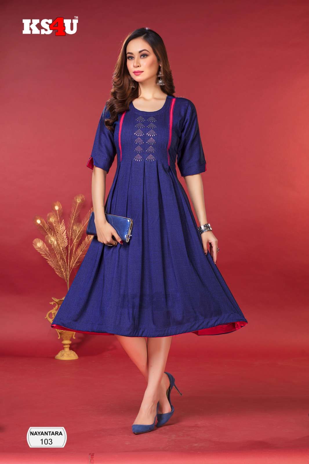 NAYANTARA GHERA TOP Kurti Wholesale catalog