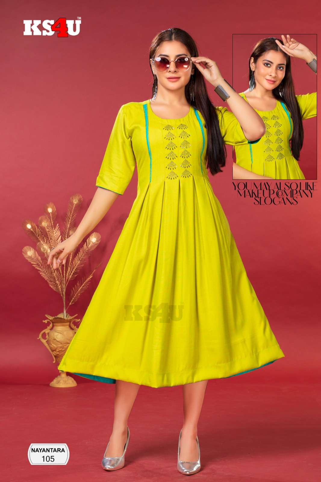 NAYANTARA GHERA TOP Kurti Wholesale catalog