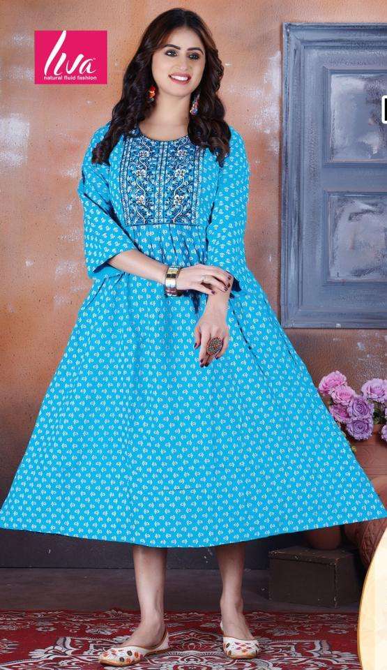 NAZAKAT vol -2 GHERA RAYON PRINT Kurti Wholesale catalog