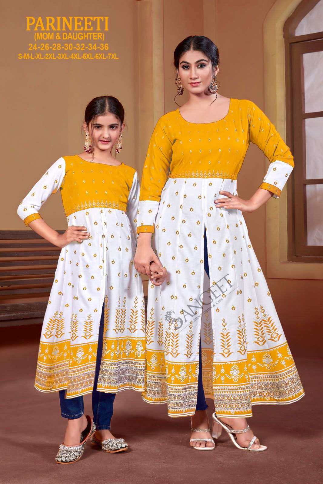 PARINEETI HEAVY RAYON MULTI GOLD PRINT Kurti Wholesale catalog