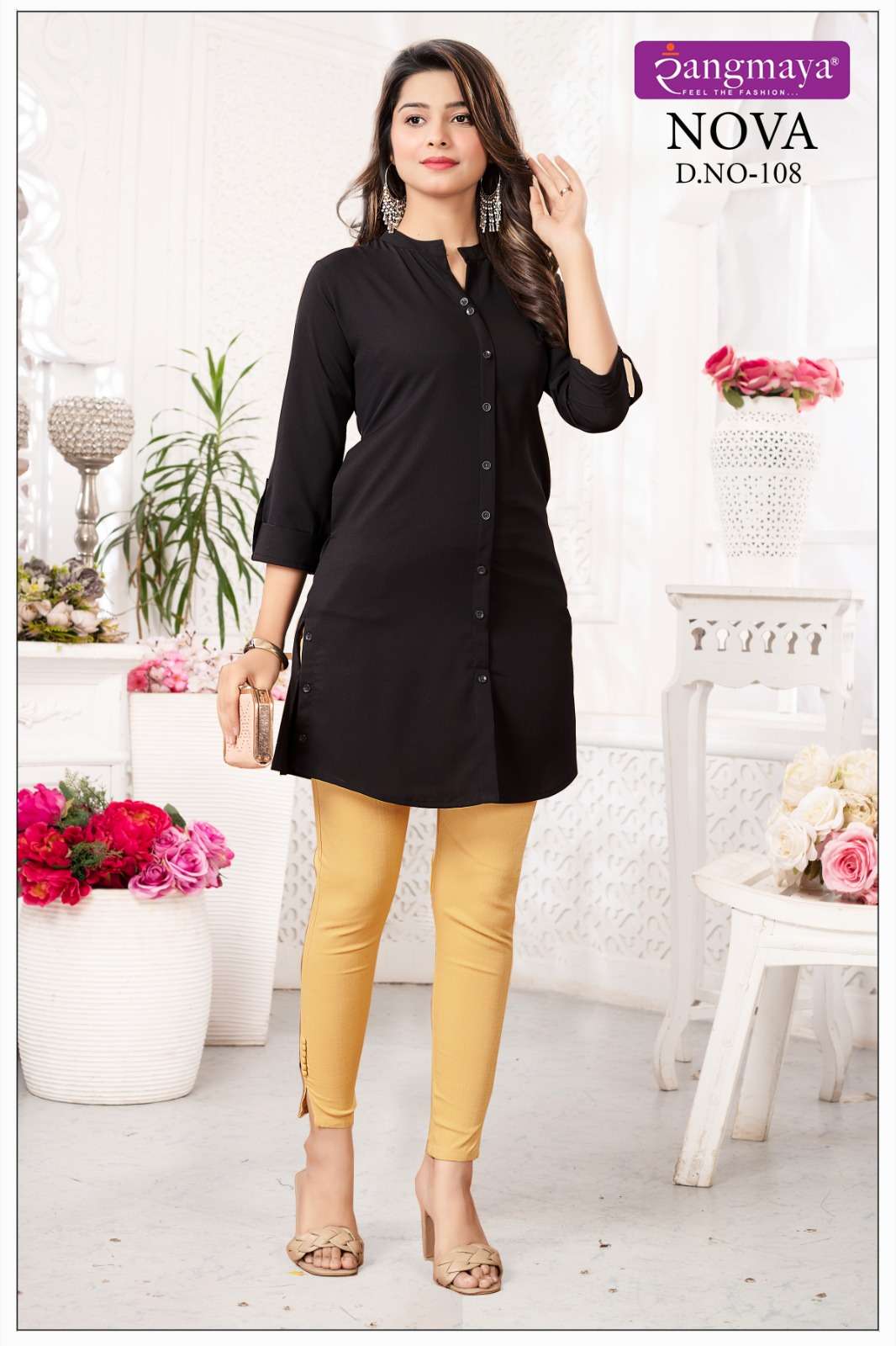Rangmaya Nova Fancy Short Tops Kurti Wholesale catalog