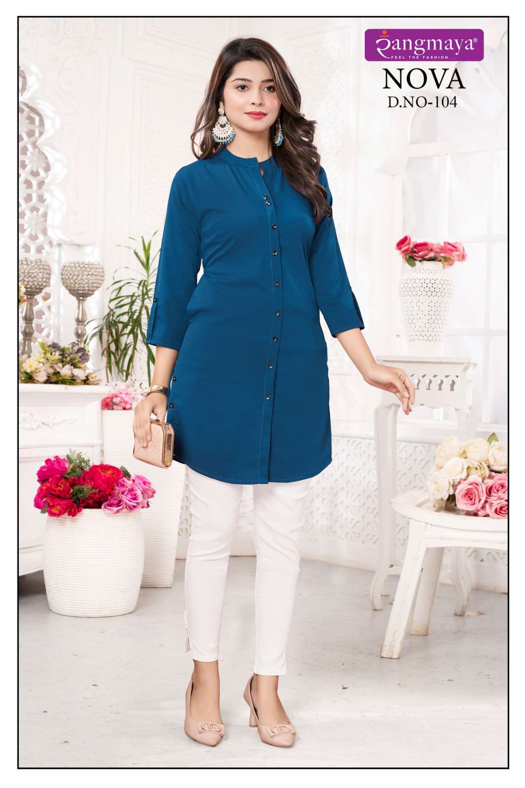 Rangmaya Nova Fancy Short Tops Kurti Wholesale catalog