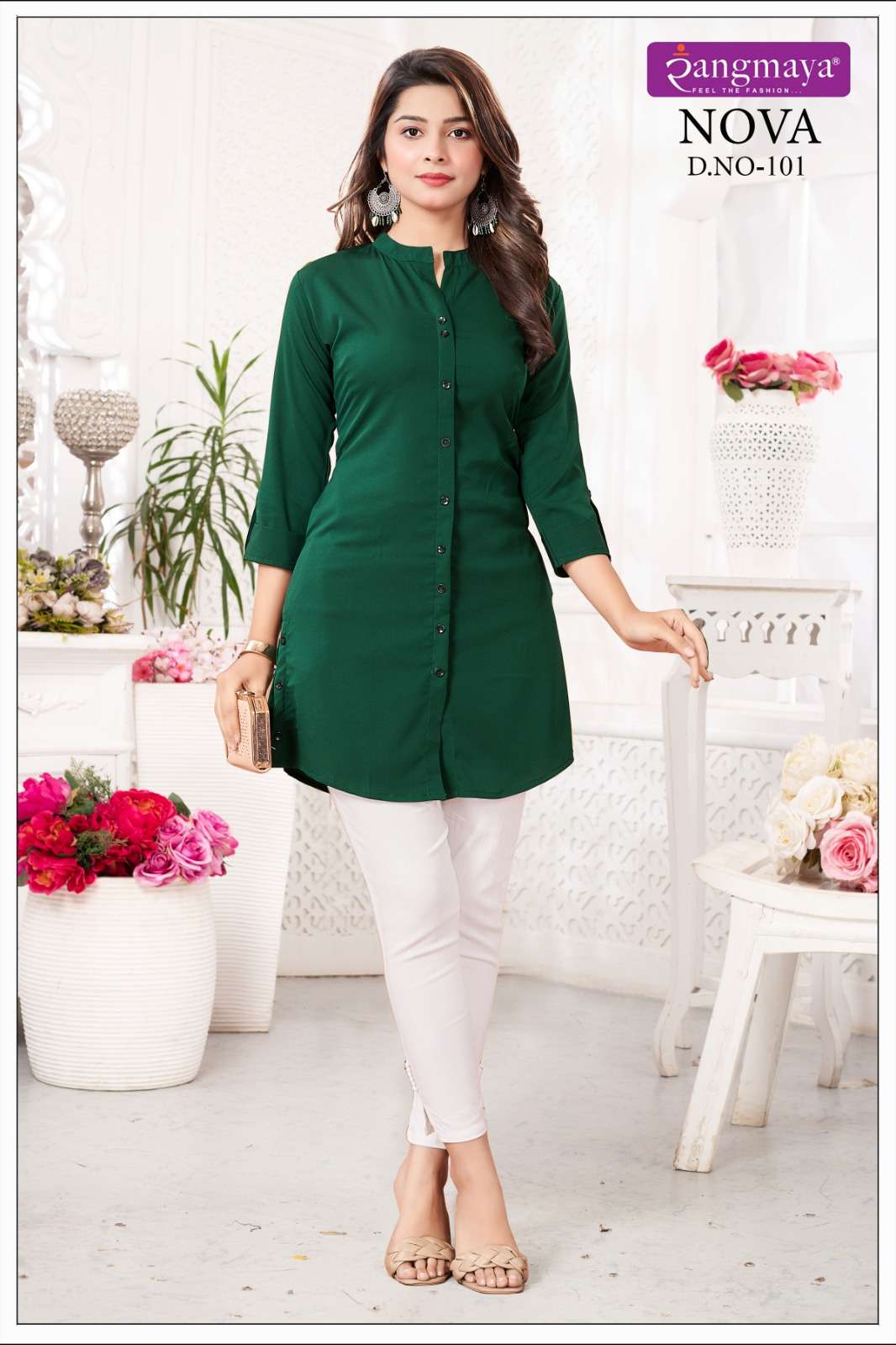 Rangmaya Nova Fancy Short Tops Kurti Wholesale catalog