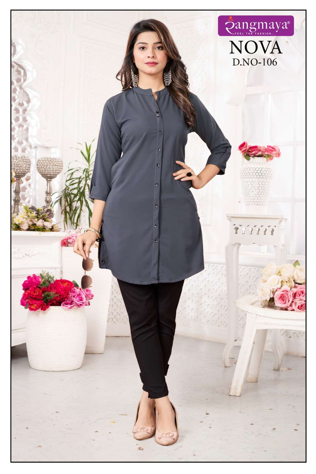 Rangmaya Nova Fancy Short Tops Kurti Wholesale catalog