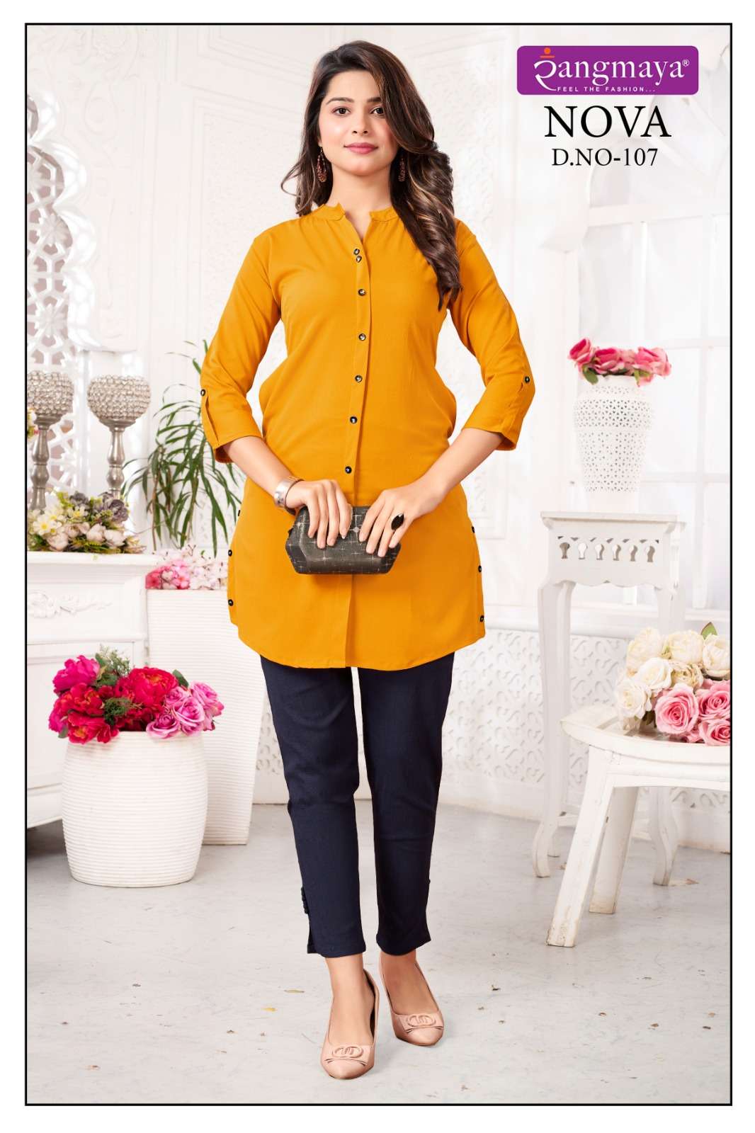 Rangmaya Nova Fancy Short Tops Kurti Wholesale catalog