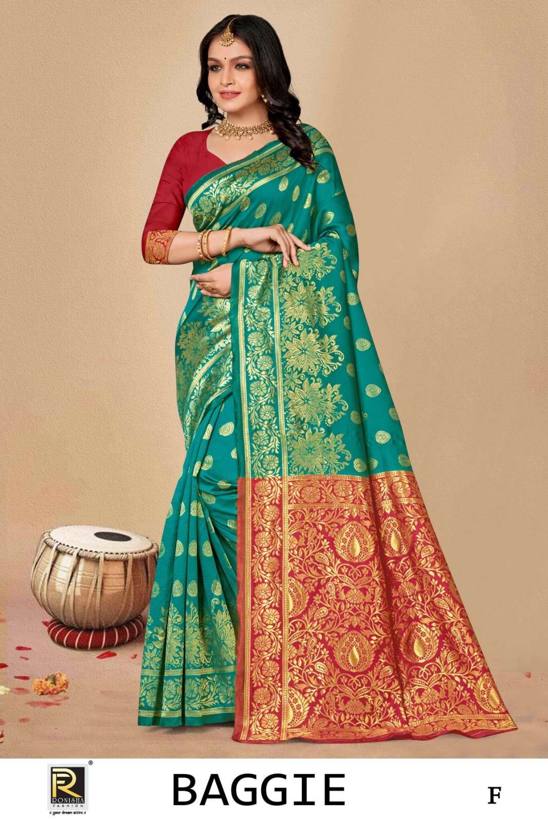 Ronisha Baggie Banarasi Silk Designer Silk Saree Wholesale catalog