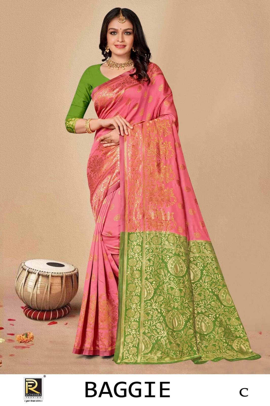 Ronisha Baggie Banarasi Silk Designer Silk Saree Wholesale catalog