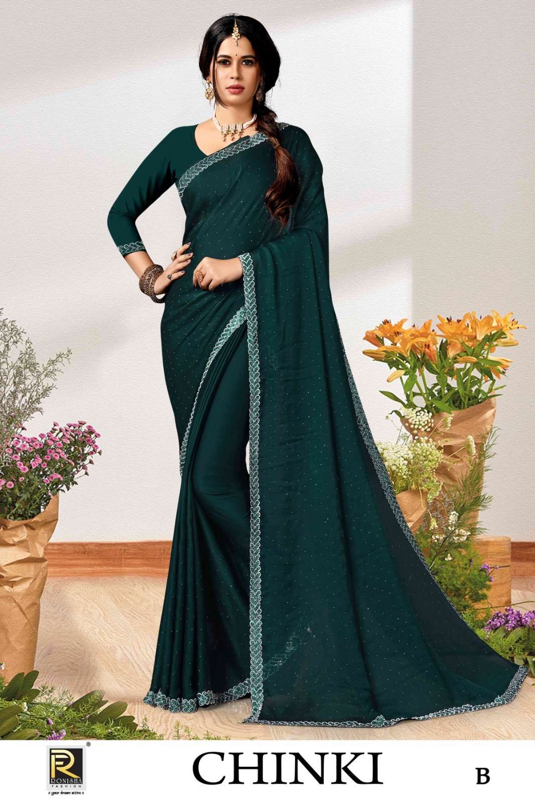 Ronisha CHINKI FANCY DESIGNER Saree Wholesale catalog