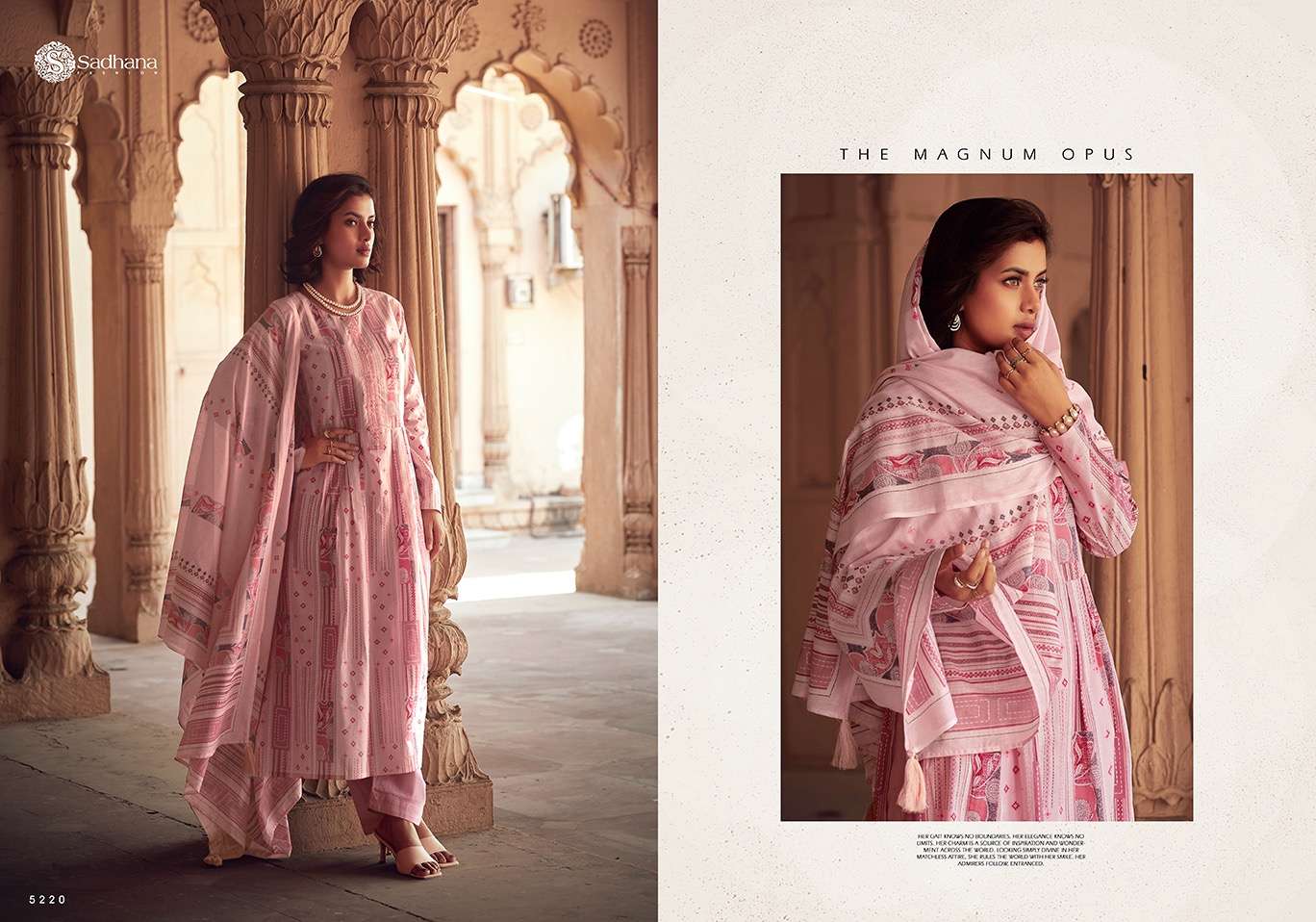 Sadhana Warli Art Lawn Cotton Dress Material Wholesale catalog