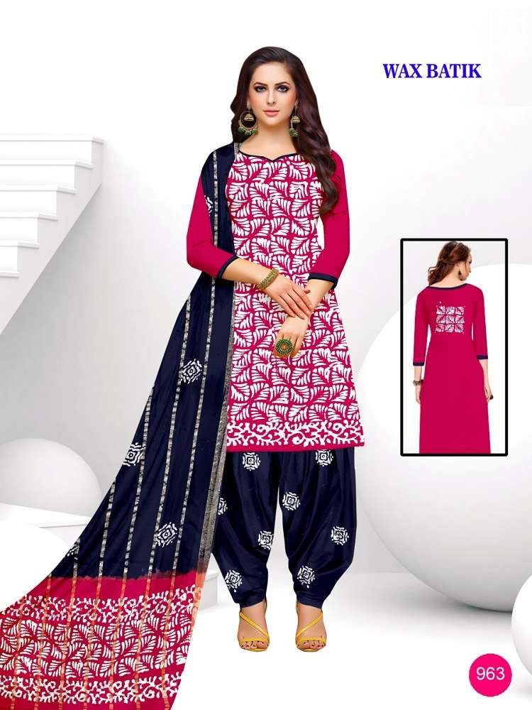 Sagar Cotton Wax Batic -Dress Material -Dress Material