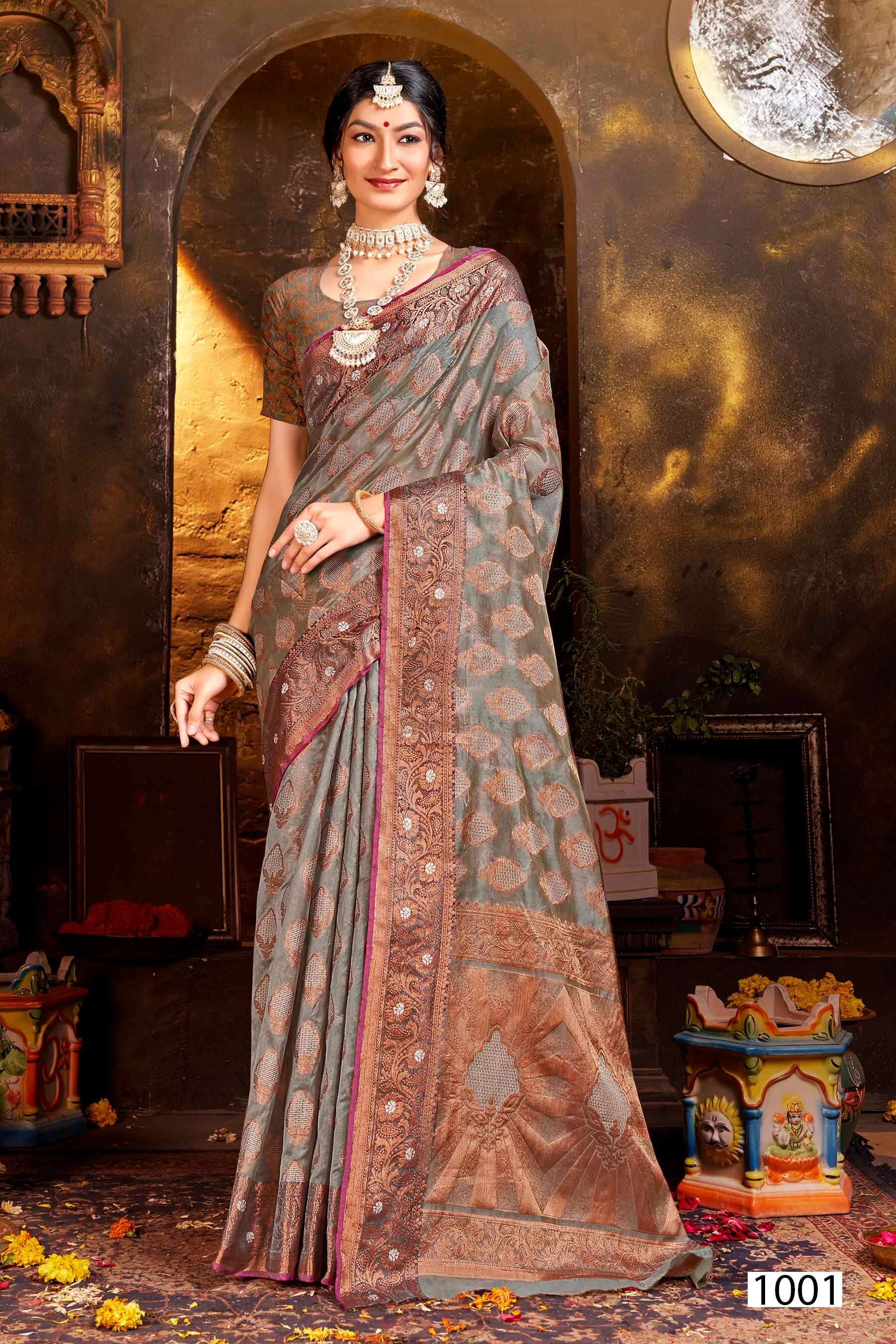 Saroj  Kundan Vol - 3 Soft  Organza  Saree Wholesale catalog  