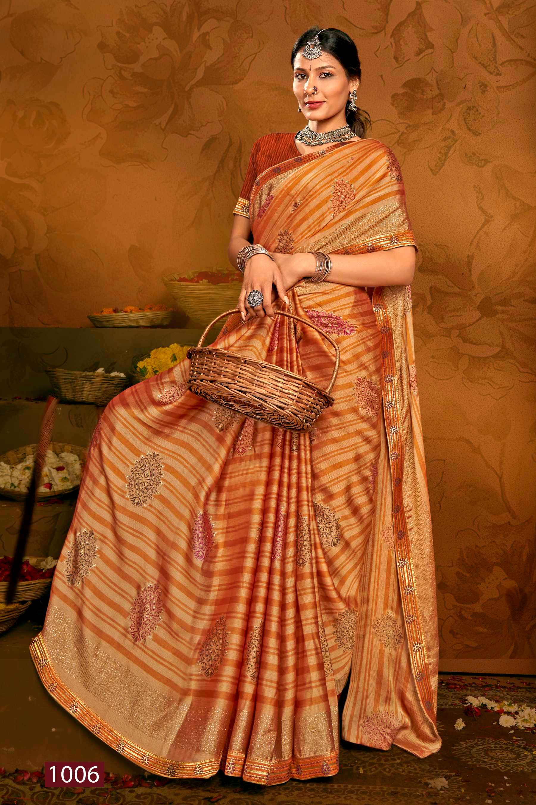 Saroj  Pepsi Vol - 3 Moss chiffon Saree Wholesale catalog    