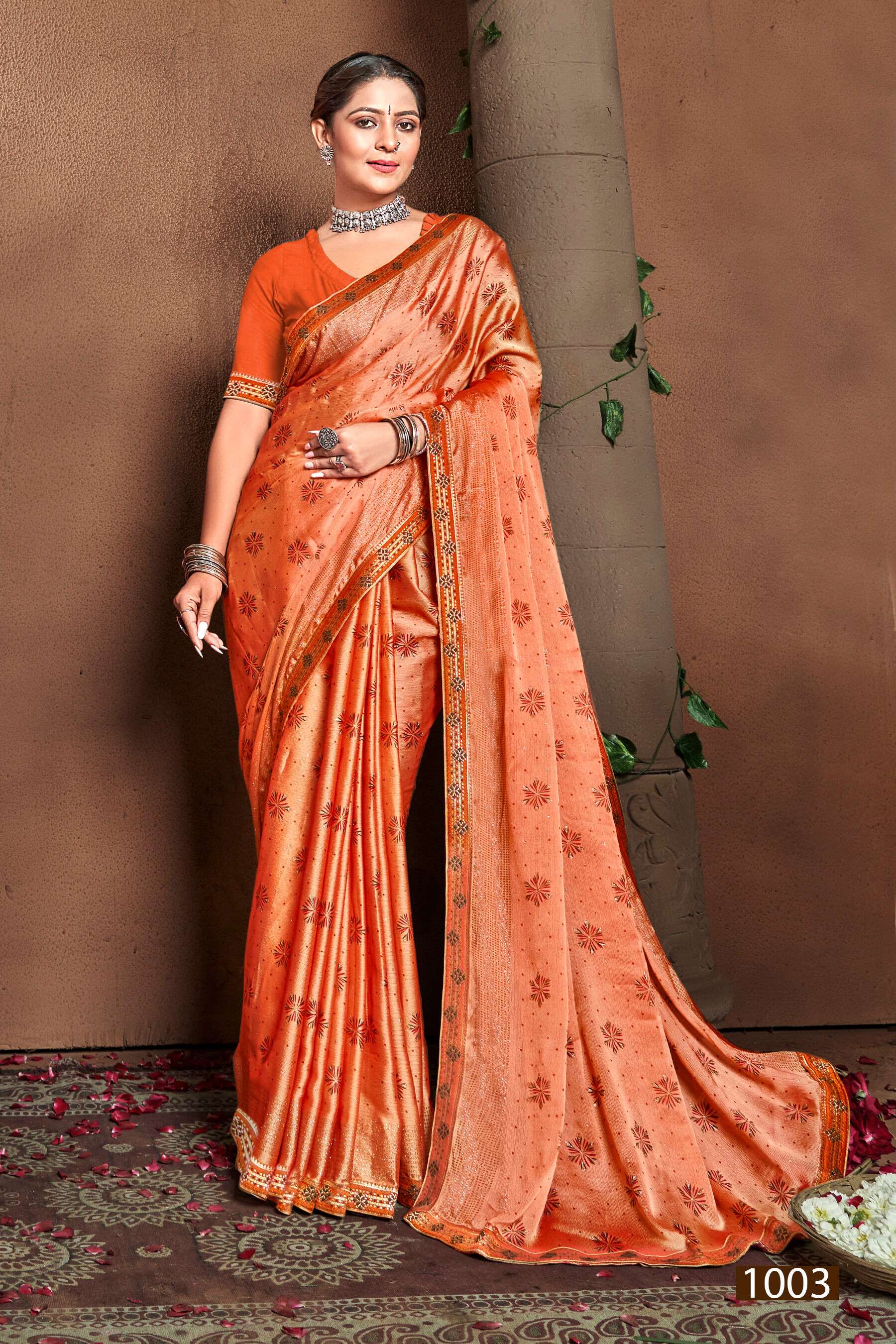 Saroj Pepsi Vol - 4 Moss chiiffon saree wholesale catalog