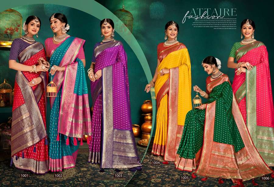 Saroj  RangatVol - 2 Heavy 50*600 with Heavy swaroski work and tassels Saree Wholesale catalog  